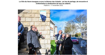 Edouard PHILIPPE et Pascal JANNOT inaugurent La Maison des Aidants®  du Havre